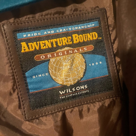 Wilson’s Brown Leather jacket Adventure Bound - Picture 3 of 6